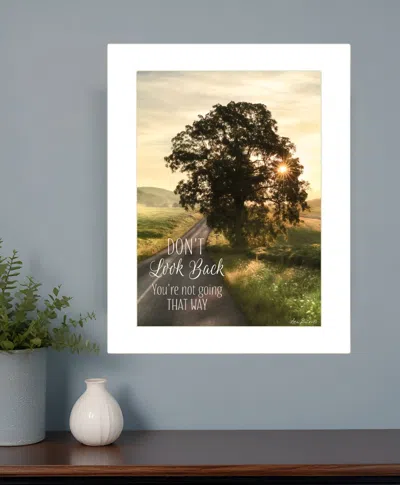 Homezia Dont Look Back 2 White Framed Print Wall Art