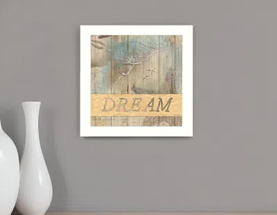 Homezia Dream 1 White Framed Print Wall Art In Multi