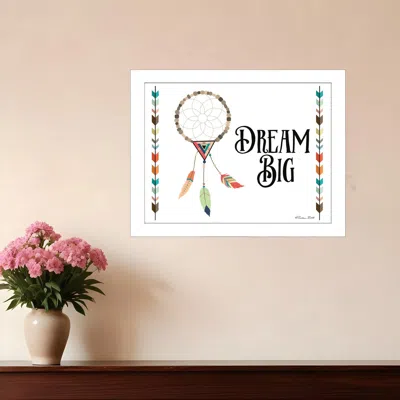 Homezia Dream Big 2 White Framed Print Wall Art