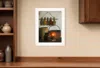 Homezia Dried Flower White Framed Print Wall Art