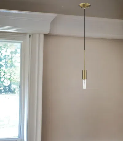 Homezia Dull Gold Mini Pendant Hanging Light In Burgundy