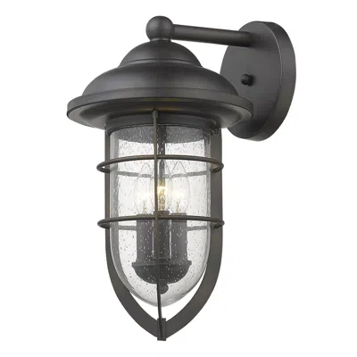 Homezia Dylan 3-light Oil-rubbed Bronze Wall Light In Black