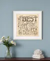 Homezia Each Other 2 White Framed Print Wall Art
