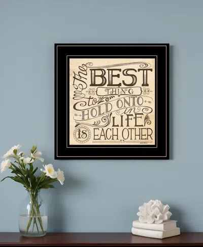 Homezia Each Other 3 Black Framed Print Wall Art