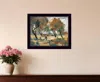 Homezia Early Walk 1 Black Framed Print Wall Art