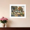 Homezia Early Walk 2 White Framed Print Wall Art