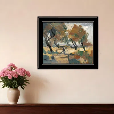 Homezia Early Walk 3 Black Framed Print Wall Art