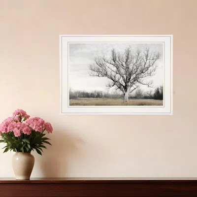Homezia Earth And Sky 1 White Framed Print Wall Art