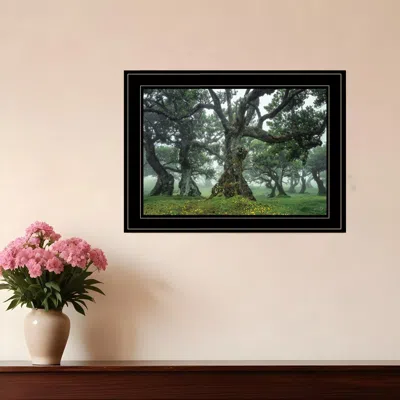 Homezia Enchanted Forest I 4 Black Framed Print Wall Art