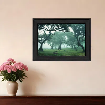 Homezia Enchanted Forest Ii 3 Black Framed Print Wall Art