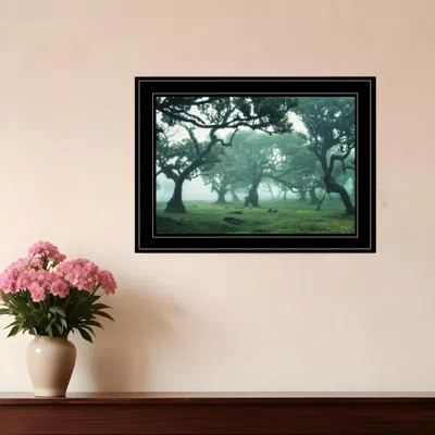 Homezia Enchanted Forest Ii 4 Black Framed Print Wall Art