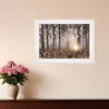 Homezia Enchanted Morning 1 White Framed Print Wall Art
