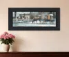 Homezia Evening On The Farm Black Framed Print Wall Art