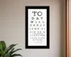 Homezia Eye Chart I 3 Black Framed Print Wall Art
