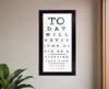 Homezia Eye Chart I 4 Black Framed Print Wall Art