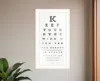 Homezia Eye Chart Ii 2 White Framed Print Wall Art