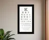 Homezia Eye Chart Ii 3 Black Framed Print Wall Art