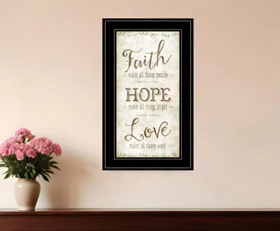 Homezia Faith 2 Black Framed Print Wall Art