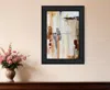 Homezia Falling Blocks 2 Black Framed Print Wall Art