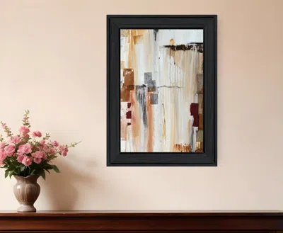 Homezia Falling Blocks 2 Black Framed Print Wall Art In Multi