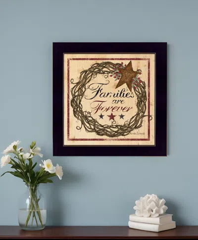 Homezia Families Are Forever 1 Black Framed Print Wall Art