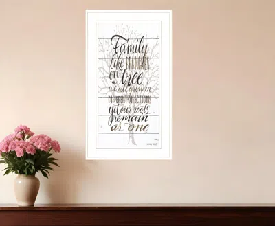 Homezia Family 4 White Framed Print Wall Art