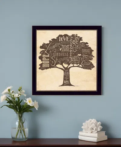 Homezia Family Attributes Ii Black Framed Print Wall Art