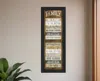 Homezia Family Rules Shutter 3 Black Framed Print Wall Art