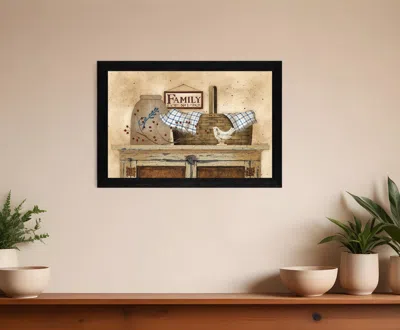 Homezia Family Still Life 1 Black Framed Print Wall Art
