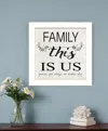 Homezia Family This Is Us 2 White Framed Print Wall Art