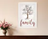 Homezia Family Tree 1 White Framed Print Wall Art