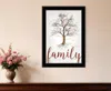 Homezia Family Tree 2 Black Framed Print Wall Art