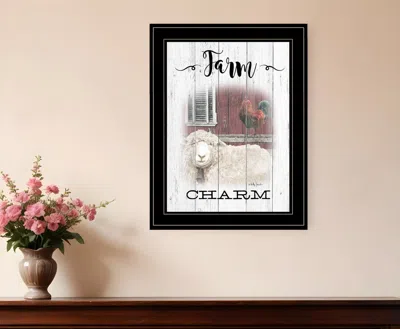 Homezia Farm Charm 2 Black Framed Print Wall Art
