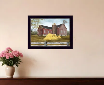 Homezia Farm Life 1 Black Framed Print Wall Art In Multi