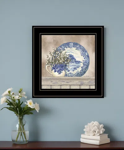 Homezia Farmhouse Blues Ii 3 Black Framed Print Wall Art