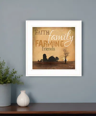 Homezia Farming 1 White Framed Print Wall Art