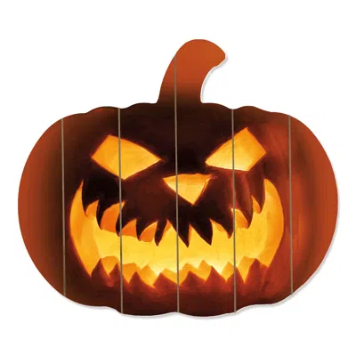 Homezia Fierce Pumpkin Face! Unframed Print Wall Art