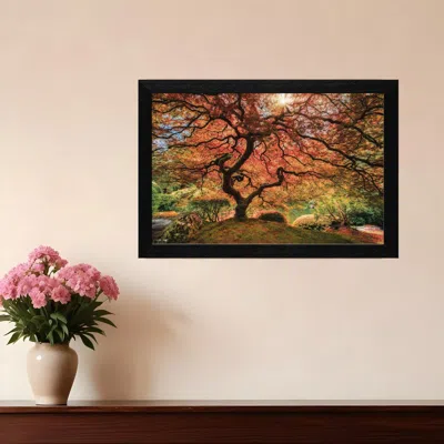 Homezia First Colors Of Fall Black Framed Print Wall Art