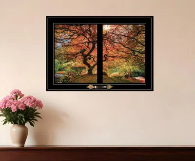 Homezia First Colors Of Fall I 4 Black Framed Print Wall Art