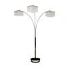 Homezia Floor Lamp With Three Hanging Crystal Shades