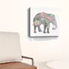 Homezia Floral Elephant Unframed Print Wall Art