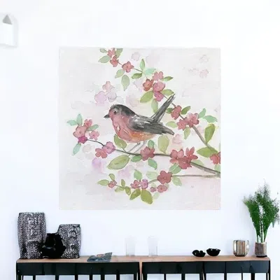 Homezia Flower And Bird Unframed Print Wall Art