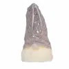Homezia Fluffy Pink And Silver Hanging Light Up Gnome