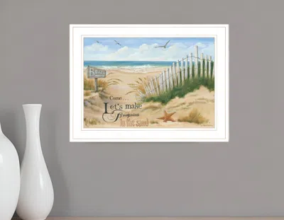 Homezia Footprint 2 White Framed Print Wall Art