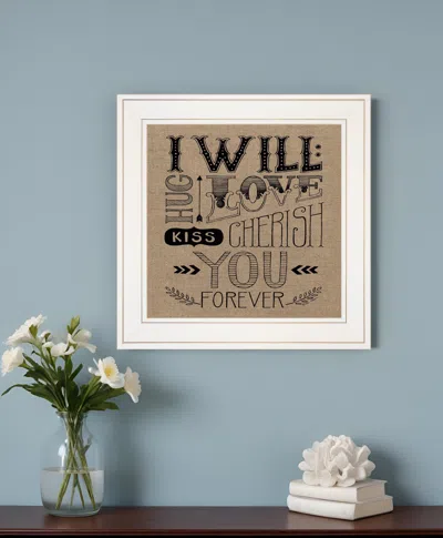 Homezia Forever 1 White Framed Print Wall Art In Multi