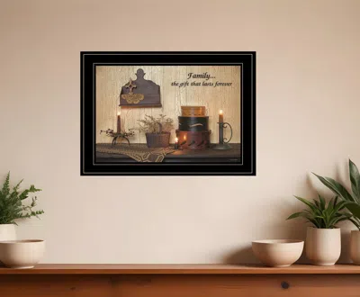 Homezia Forever Family 5 Black Framed Print Wall Art