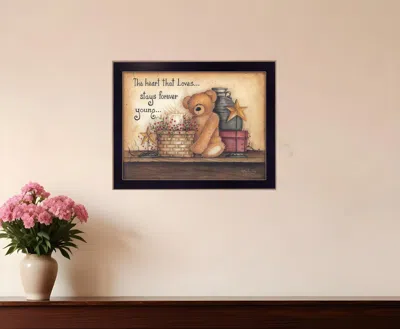 Homezia Forever Young 2 Black Framed Print Wall Art