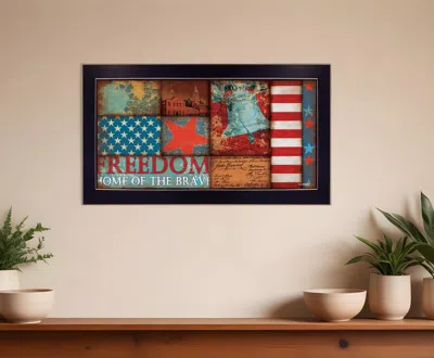 Homezia Freedom Black Framed Print Wall Art