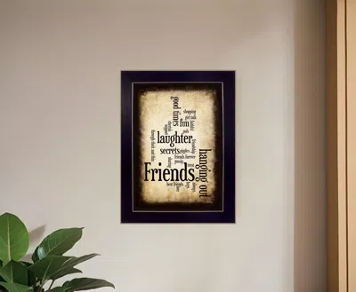 Homezia Friends I Black Framed Print Wall Art