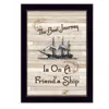 Homezia Enjoy The Daily Grind 2 Black Framed Print Kitchen Wall Art